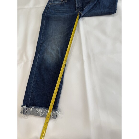 MOTHER Superior The Scrapper Cuff Ankle Fray Lets Wine About It Size 25 - Picture 9 of 11